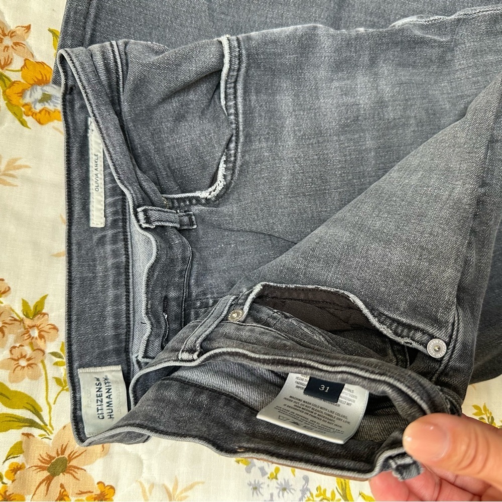 Citizens Of Humanity Olivia Ankle Charcoal Jeans - Picture 2 of 2